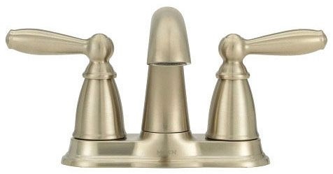 Moen 6610BN Brantford 2-HNDL Lav Faucet Brushed Nickel Lead Free