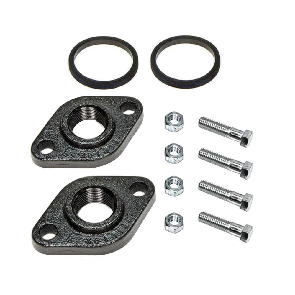 Grundfos 519604 Pump Flange Set, 4-1/4 in L, 2-3/4 in W, 3/4 in H, Iron