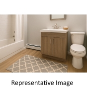 HAYDON® 1003813 Complete Unit Baseboard Heater With 3/4 in Aluminum Fin Element, Cover, (2) End Caps, Hot Water, Copper