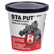 HERCULES® 25101 Plumber's Putty, Applicable Materials: Basin Cocks, Faucets, Fixtures, Plugs or Sink Frames, Strainers