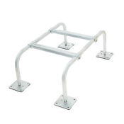 IBEX® 1202AL Mini-Split Stand, Aluminum, 35 in Length, 20 in Width, 12 in Depth, Zinc-Plated Yellow, Stand Function Type