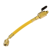 JB Industries CLV-6Y Hose With Whip End, R-12, R-134A, R-22, R-500, R-502 Refrigerant, Connection Size 1: 1/4 in