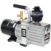 JB Industries DV-340N Dual Voltage DC Vacuum Pump, 12 cfm, 2 Stages, 115/230 V, 1 hp Motor HP, 32 oz Oil Capacity