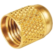 JB Industries NFT5-4 Quick Seal O-ring Cap, R-410A Refrigerant, 1/4 in, Brass, Cap