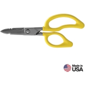 KLEIN TOOLS® 26001 All-Purpose Electrician's Scissors, 1-7/8 in Blade Length, Carbon Steel Blade, 6-3/4 in Length