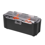 KLEIN TOOLS® MODbox™ 54815MB Parts Bin Rail Attachment, Plastic, 3.6 in H, 4 in W, 8-1/4 in D, 1, 2 or 3 -Compartment