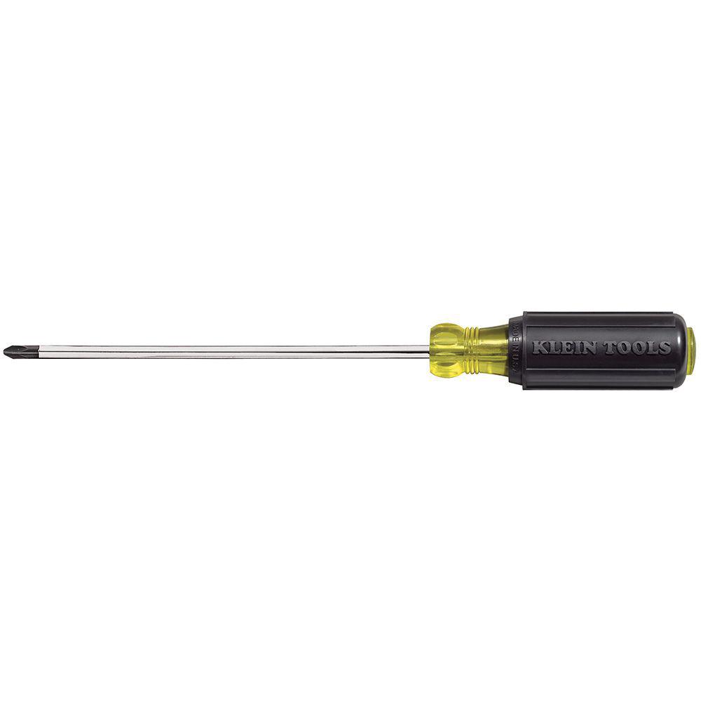 KLEIN TOOLS® 603-10 Screwdriver, Phillips® Point, #2 Point, 14-5/16 in OAL, Cushion Handle