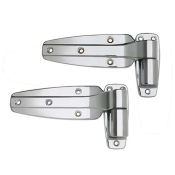 Kason® 11245000028 Flush Offset Reversible Cam-Rise Oblique Hinge With Self-Lubricating Nylon Cam, Zinc, 5-1/2 in Height