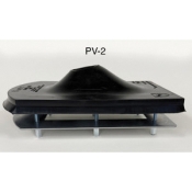 Kozy Kollar PV-2 Roof Flashing Kit, For Pipe Size: 2 in, EPDM, 11 in Base Length, 8 in Base Width, 2-1/2 in Height