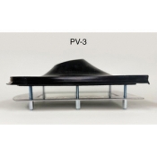 Kozy Kollar PV-3 Roof Flashing Kit, For Pipe Size: 3 in, EPDM, 11 in Base Length, 8 in Base Width, 2-1/2 in Height