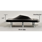 Kozy Kollar PV-4 Roof Flashing Kit, For Pipe Size: 4 in, EPDM, 12-3/4 in Base Length, 9-1/4 in Base Width