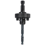 LENOX® 1779801 Hole Saw Arbor, Steel, Applicable Materials: Metal, Wood, 1-1/4 to 6 in Arbor, Hex Shank, 1/2 in Shank