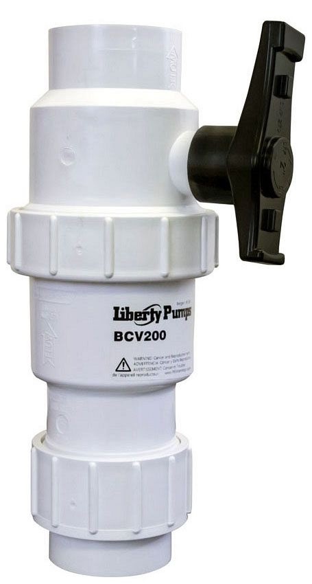 Liberty Pumps BCV200 2" Ball / Check Valve Hd PVC