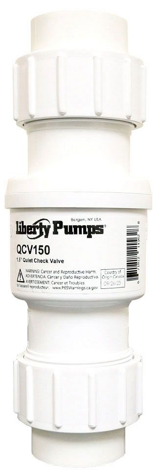 Liberty Pumps QCV150 1-1/2" Quiet Check Hd PVC