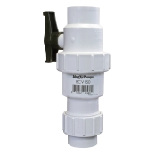 Liberty Pumps® BCV150 Combination Ball/Check Valve, 1-1/2 in Inlet Connection, PVC, 125 psi Maximum Working Pressure