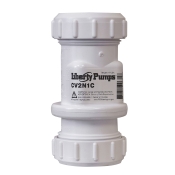 Liberty Pumps® CV2N1C Compression Check Valve, PVC, 125 psi Maximum Working Pressure, Valve Function Type