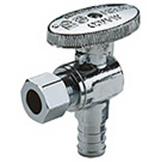 Matco-Norca 26-1003PXLF 1/2PEX X 3/8 Compression 1/4 Turn Angle Spply Valve Lead Free