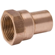 MUELLER INDUSTRIES W01563 Adapter, Adapter Fitting, Connection Size 1: 1 in, Connection Type 1: Fitting, Copper