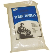 Mars® M79025 Terry Towel, White, Cotton, 15 in Length, 9.3 in Width