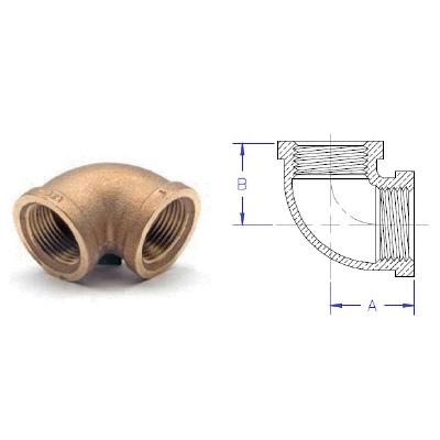 Matco-Norca™ B-L9001LF Elbow, 1/4 in FNPT x 1/4 in FNPT, Brass