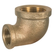 Matco-Norca™ B-RL0403LF Reducing Elbow, 3/4 in, 1/2 in, NPT, Brass, 90 deg, Schedule/Class: Class 125