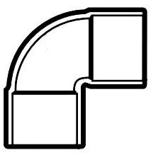 Mueller Industries Inc WB01622 ID W01622 1/2 COP 90 Elbow OD W01622 5/8 COP 90 Elbow