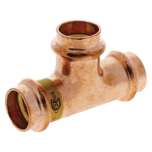 NIBCO® PressG™ PCH611 Series 9098401HPC Tee, 3/4 in Press x 3/4 in Press x 3/4 in Press, Copper