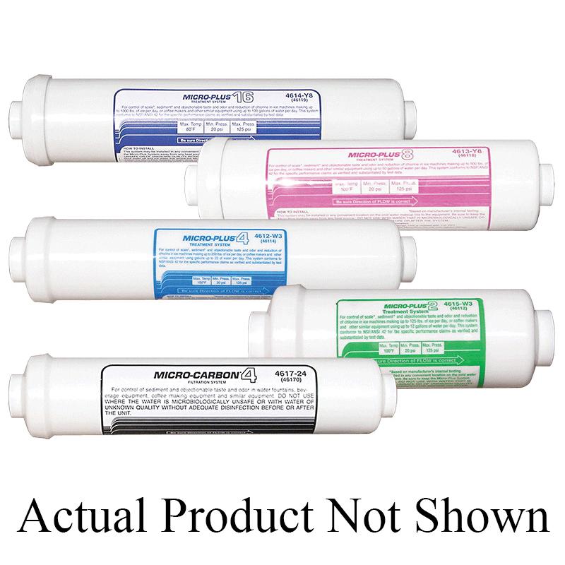 Nu-Calgon Micro-Plus 4 Series 4612-W3 Filter Cartridge, 2.09 in Dia, 10-1/4 in L