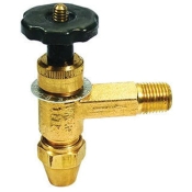 Inner-Tite® R81300 Fusible Angle Valve, 3/8 x 1/4 in Connection, Flared x MPT Connection Type, Brass