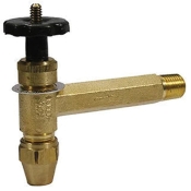 Inner-Tite® R86000 Fusible Angle Valve, 3/8 x 1/4 in Connection, Flared x MPT Connection Type, Brass