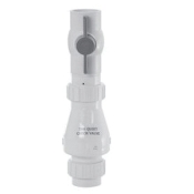 PASCO 29137 True Union Swing Ball/Check Valve, 1-1/2 in Inlet Connection, Slip Inlet Connection, 14-1/8 in Length