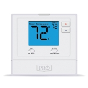 PRO1® T701 Non-Programmable Thermostat, 1H/1C Stages, Battery, Hardwired Power Source, 4.4 in Height, 4.7 in Width