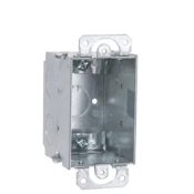 RACO® 567 Switch Box, Steel, 1 Gangs, 7 Knockouts, 14 cu-in Capacity, 4 in Height, 2 in Width, 2-3/4 in Depth, Gray
