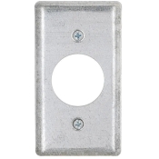 RACO® 863 Handy Box Cover, Steel, 1 Gangs, 4 in Height, 2 in Width, Gray, Cover Function Type, Zinc-Plated