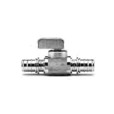Rehau® 418435-001 Straight Ball Valve, 1/2 in, EVERLOC+ PEX, Brass