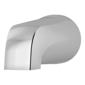 SYMMONS® 060 Non-Diverter Tub Spout, Polished Chrome, 5-1/4 in Spout Reach, Metal Body