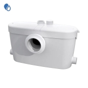 Saniflo® Saniaccess 3 082 Full-Bathroom Macerating Pump, 2 in Inlet Connection, 10-3/4 in Height, 18-3/4 in Width, White