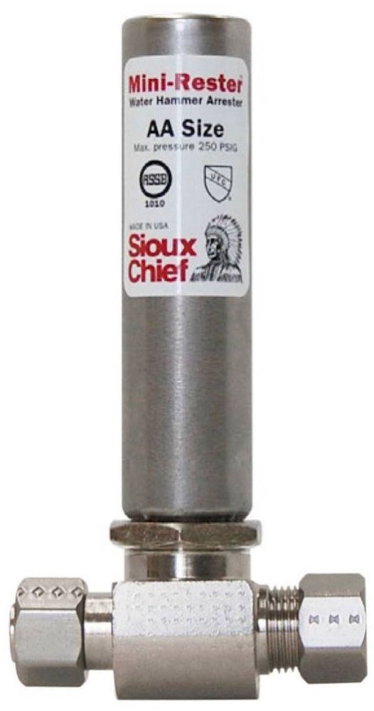 Sioux Chief 660-GTR1B 3/8OD X 3/8FEM Suply Stop Tee W/MINI-Rester Lead Free