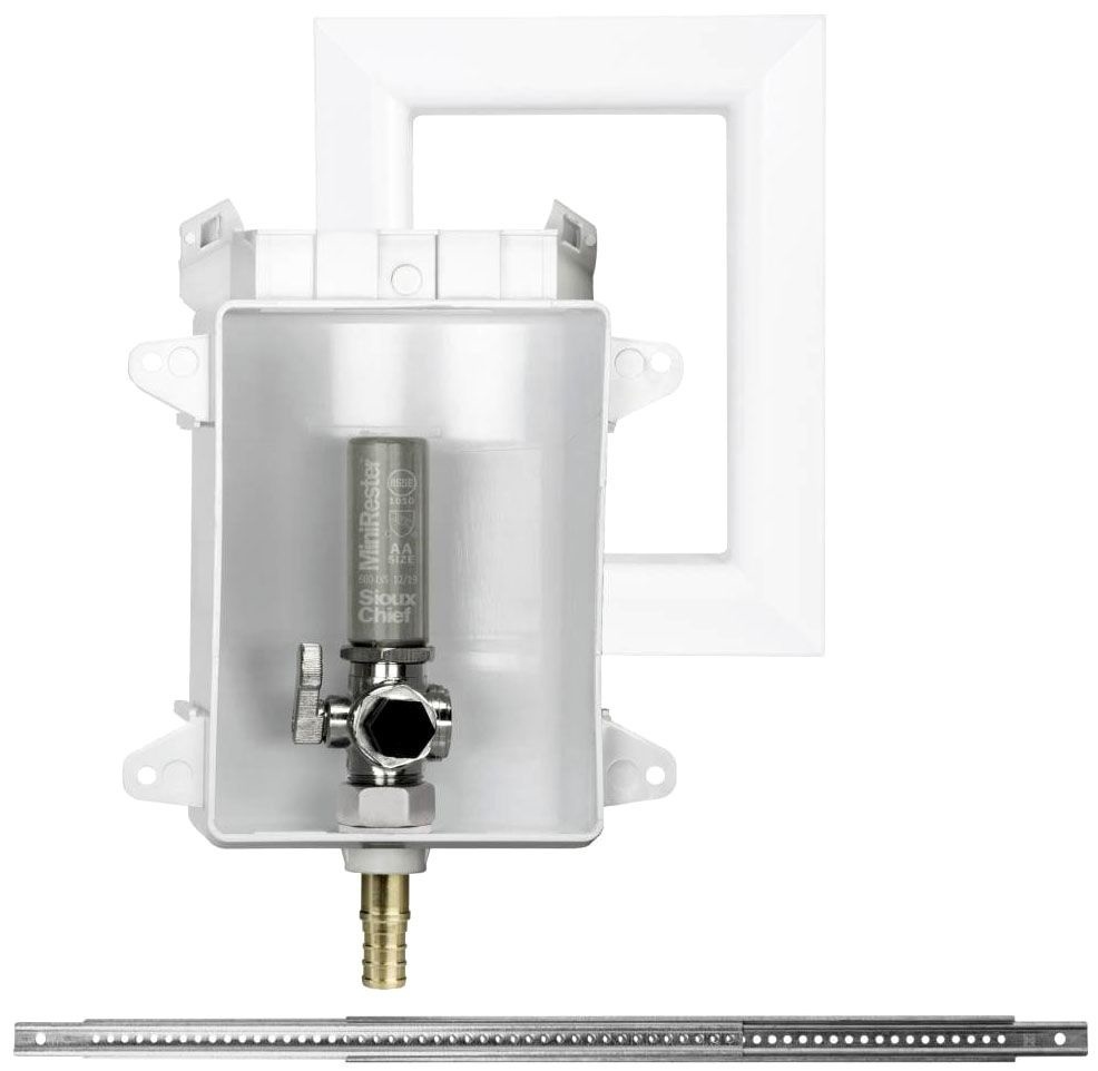 Sioux Chief 696-G1010XF Ice Maker Box with Mini Rester PEX Crimp F1807 with Frame Lead