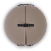 TRUaire® 802X08 Butterfly Damper, Round Duct, 8 in Diameter, Steel, Brown Powder-Coated