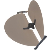 TRUaire® 802X10 Butterfly Damper, Round Duct, 10 in Diameter, Steel, Brown Powder-Coated