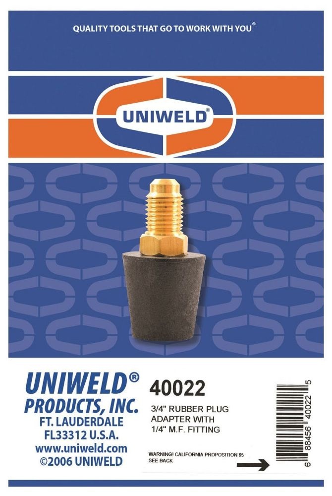 UNIWELD 40022 3/4" Cone Adapter
