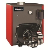 Velocity Boiler Works TWC-075-ZTT41 Oil Fired Boiler With Tankless Coil, 105 MBtu/hr Heating Input, 87% AFUE, Top Vent