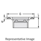 WOLVERINE BRASS® 801 DWV Closet Flange, Flange Fitting, Connection Size 1: 4 in, Connection Type 1: Spigot, Gray