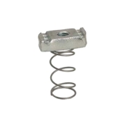 Wesanco-ZSI W2-6EG Channel Nut With Standard Spring, Electro-Galvanized, 3/8-16 Thread, Nut Function Type