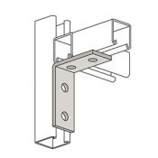 Wesanco-ZSI W5123EG 4-Hole Corner Angle Rack Connector, Electro-Galvanized, Connector Function Type