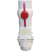 Zoeller® Tri-Check® 30-0100 Check Valve, 1-1/2 in Inlet Connection, Solvent Weld Inlet Connection, PVC Body