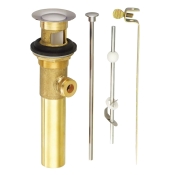 danze® by GERBER D495002BN Pop-Up Drain Assembly With Lift Rod, Metal, Brushed Nickel, 7-15/16 in Height, 2-1/8 in Width