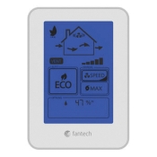 fantech® ECO-Touch® 414727 TVOC Sensing Wall Control, 12 V, Screw Terminal Electrical Connection, 5% Accuracy