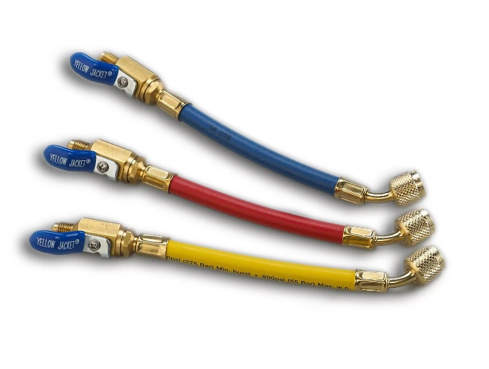 Yellow Jacket 25980 Ball Valve Hose Ryb 3PK